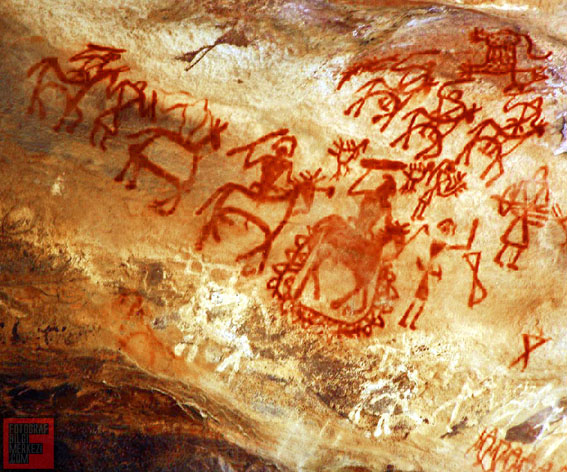 3 Bhimbetka Cave Paintings2 - Kompozisyona dair