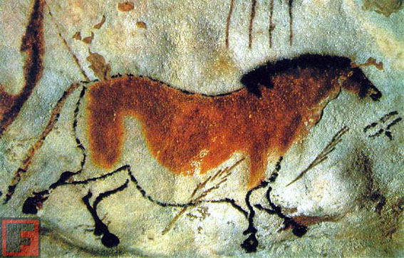 4 cave painting horse - Kompozisyona dair
