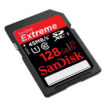 sandiskSD128GB - SanDisk 128GB’lık SDXC Kartı Duyurdu