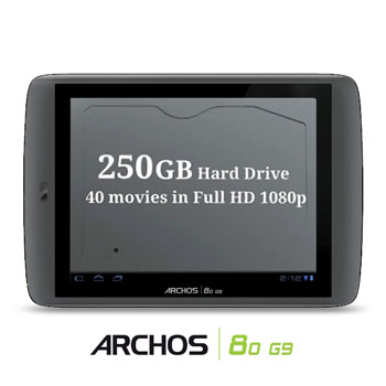 archosg9 - Archos’dan 250GB’lık Tablet