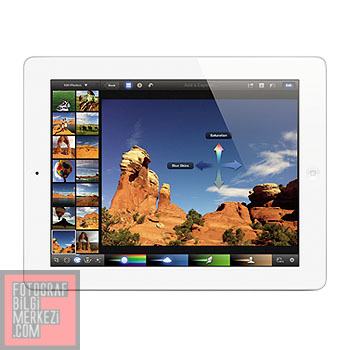 iPhoto iPad White Edit PRINT - Üçüncü Nesil Yeni iPad