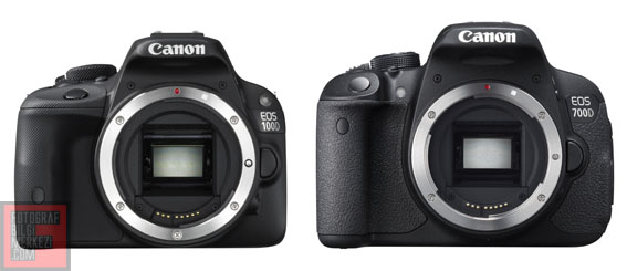 100D700D front - Canon iki yeni DSLR duyurdu