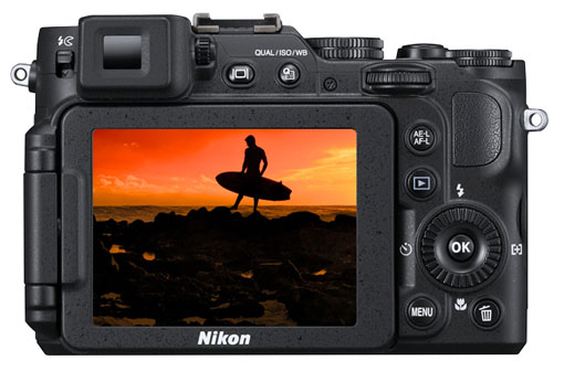 P7800 back - Nikon Coolpix P7800 ve Coolpix S02