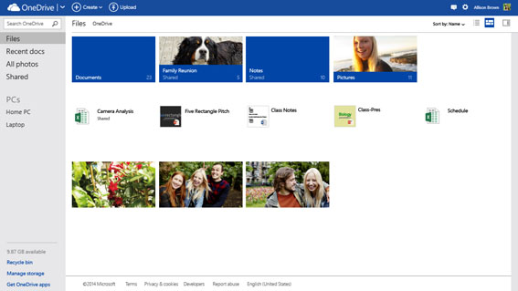 1 OneDrive TileView - Microsoft OneDrive Hizmete Girdi