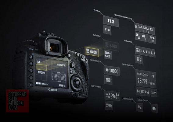 EOS 5DS GUI fet - Canon EOS 5DS/5DS R Ön İnceleme