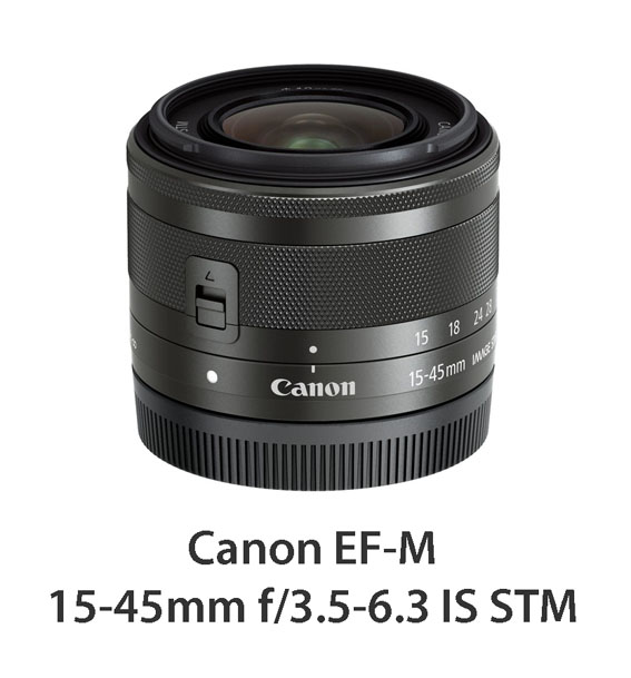 EF M 15 45mm f3.5 6.3 IS STM BK Slant with CAP - İnceleme: Canon EOS M3