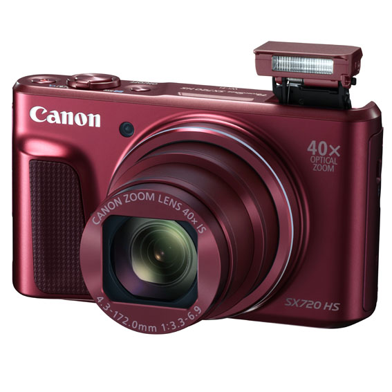 1457443928 PowerShot SX720 HS RED Flash Up FSL - Canon PowerShot SX720 HS